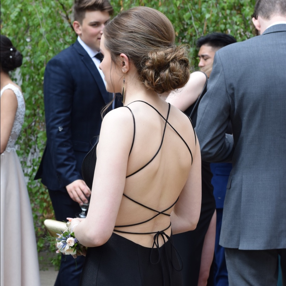 Black grad/prom dress